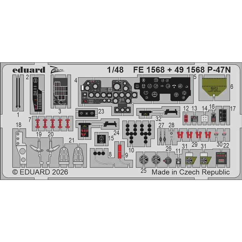 �ڿ����ʡ�FE1568 ������ 1/48 P-47N �����२�å��󥰥ѡ��� (�ߥ˥�������)