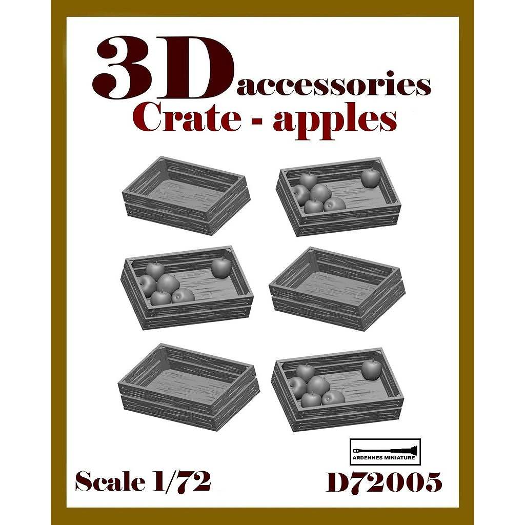 廃盤　新品未使用　中古品　アオラ3.5号&4号　まとめ売り 新製品】ARD72005 1/72 汎用 ジオラマアクセサリー 空きのリンゴ箱(6個