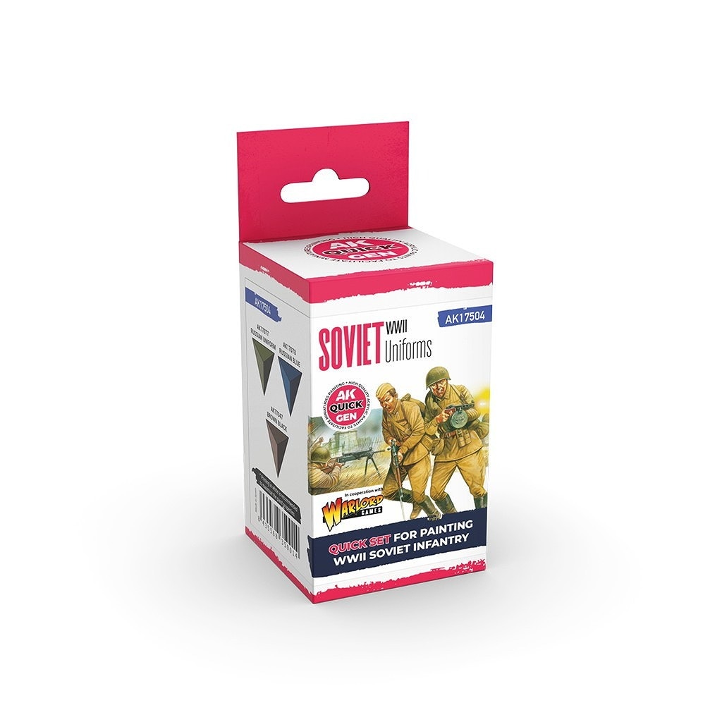 新製品】AK17504 [QG]WWII ソビエト軍ユニフォーム 3色セット