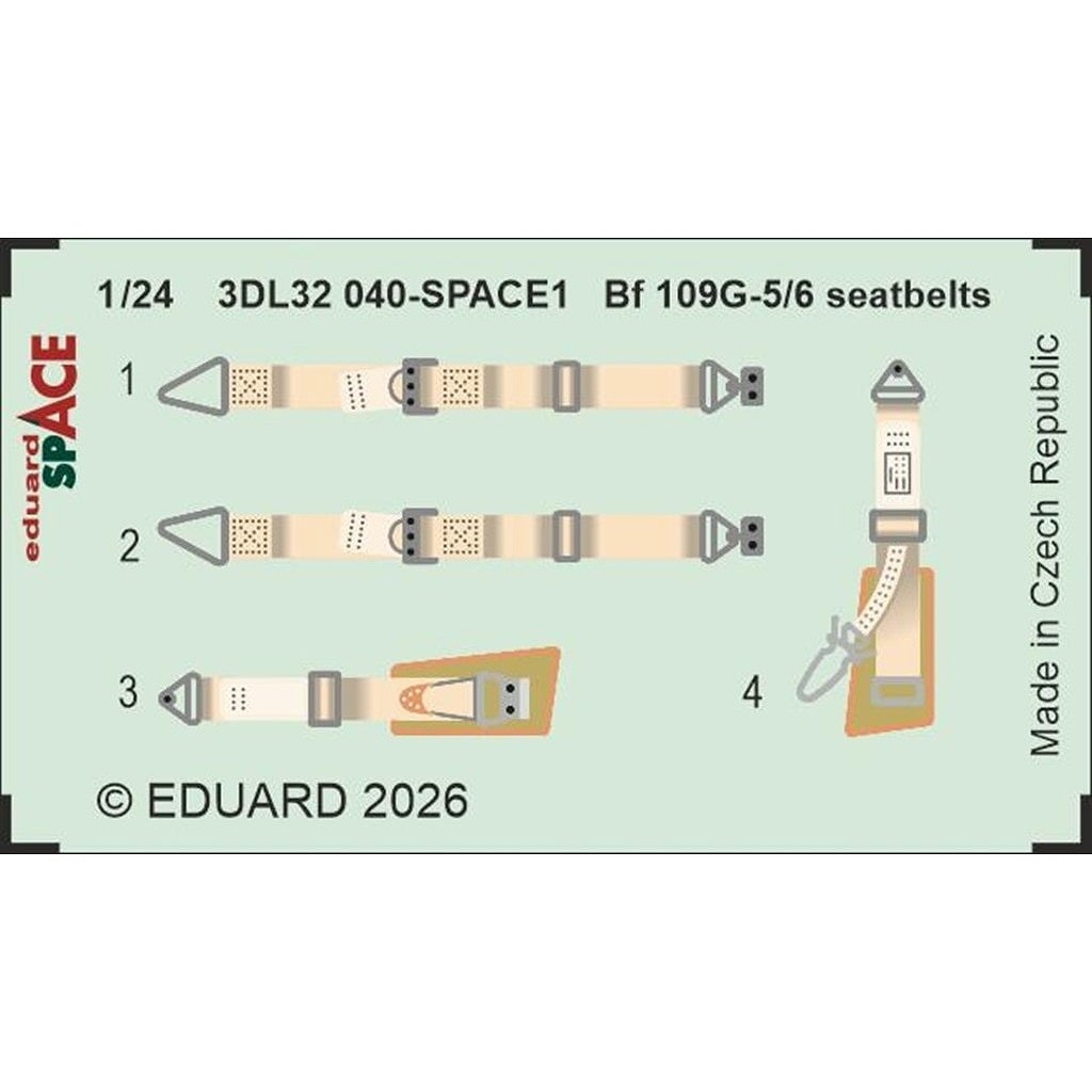 3DL32040 1/24 ��å�������ߥå� Bf109G-5/6 �����ȥ٥��3D�ǥ����� (�����ե��å�����)