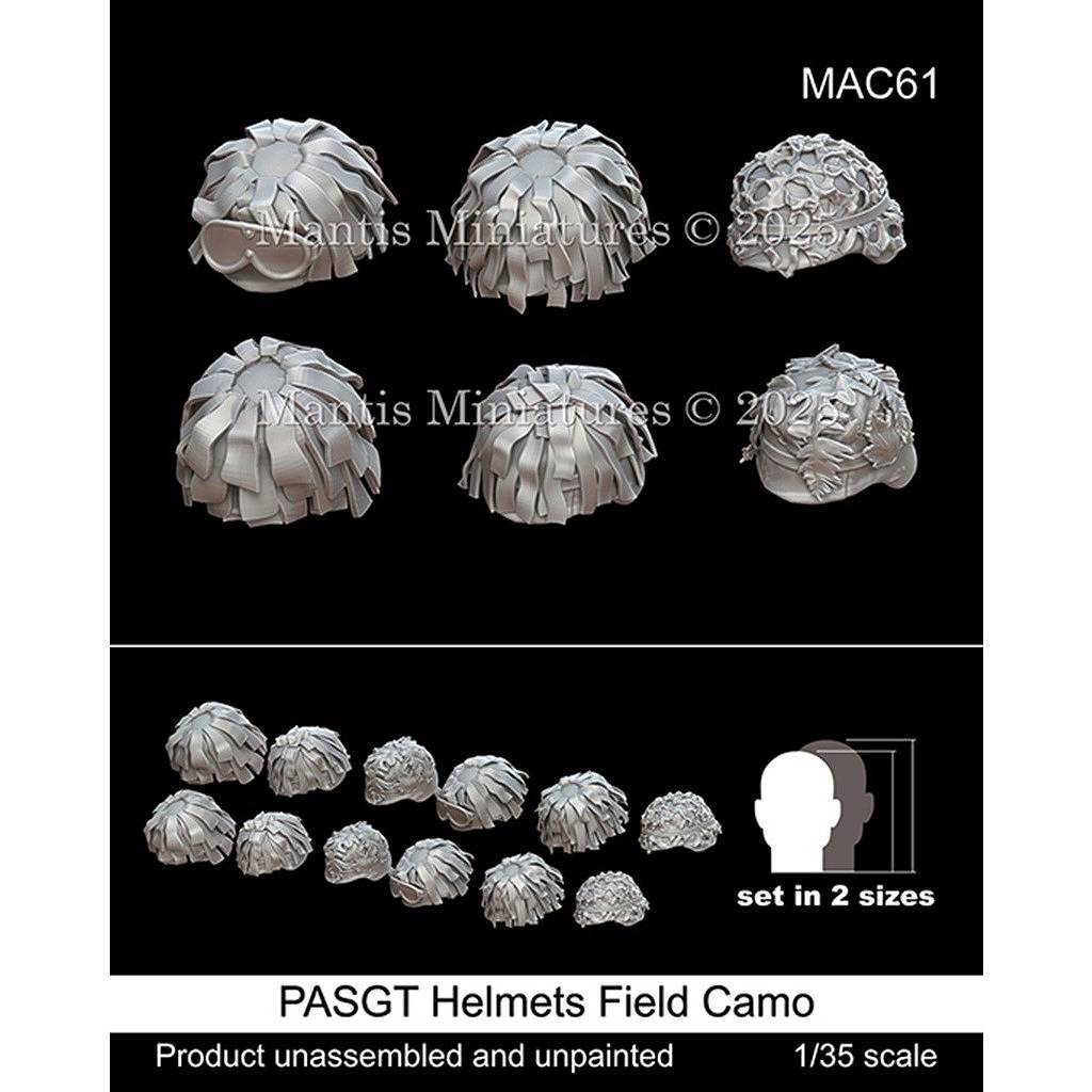 MAC61 1/35 現用 アメリカ PASGTヘルメット 野戦カモフラージュカバー