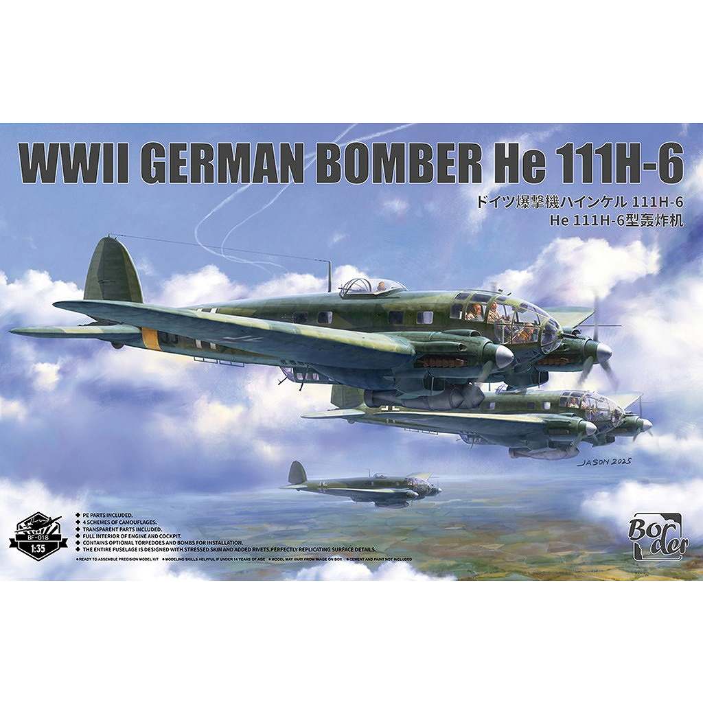新製品】BF-018 WWII ドイツ爆撃機 ハインケル He111H-6 | ボーダー
