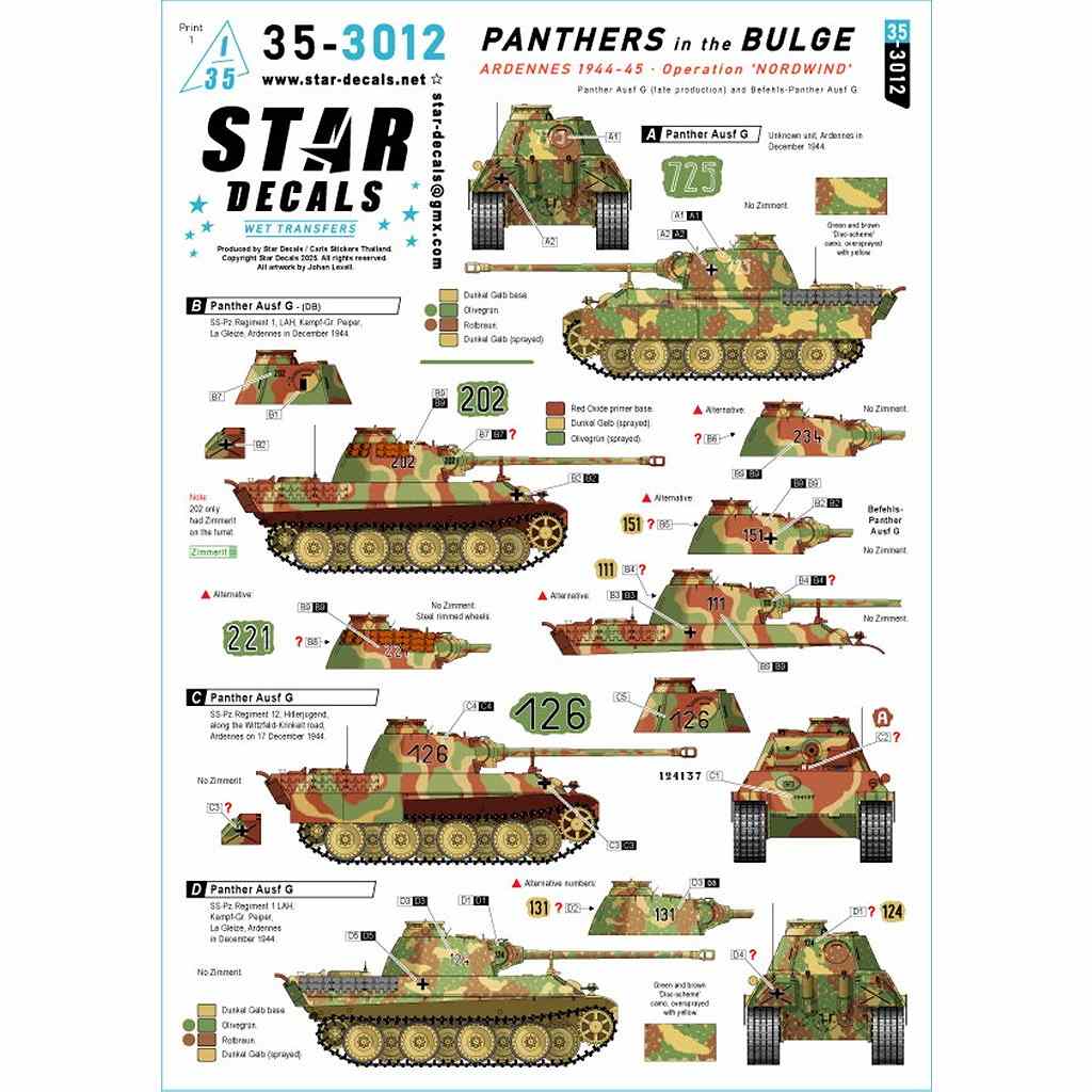 �ڿ����ʡ�35-3012 1/35 WWII �ɥ��� �Х른���襤�Υѥ󥵡���� ����ǥ��1944/45ǯ �Υ�ȥ�����Ⱥ��� �ѥ󥵡����G�������/�ѥ󥵡��ش����G��