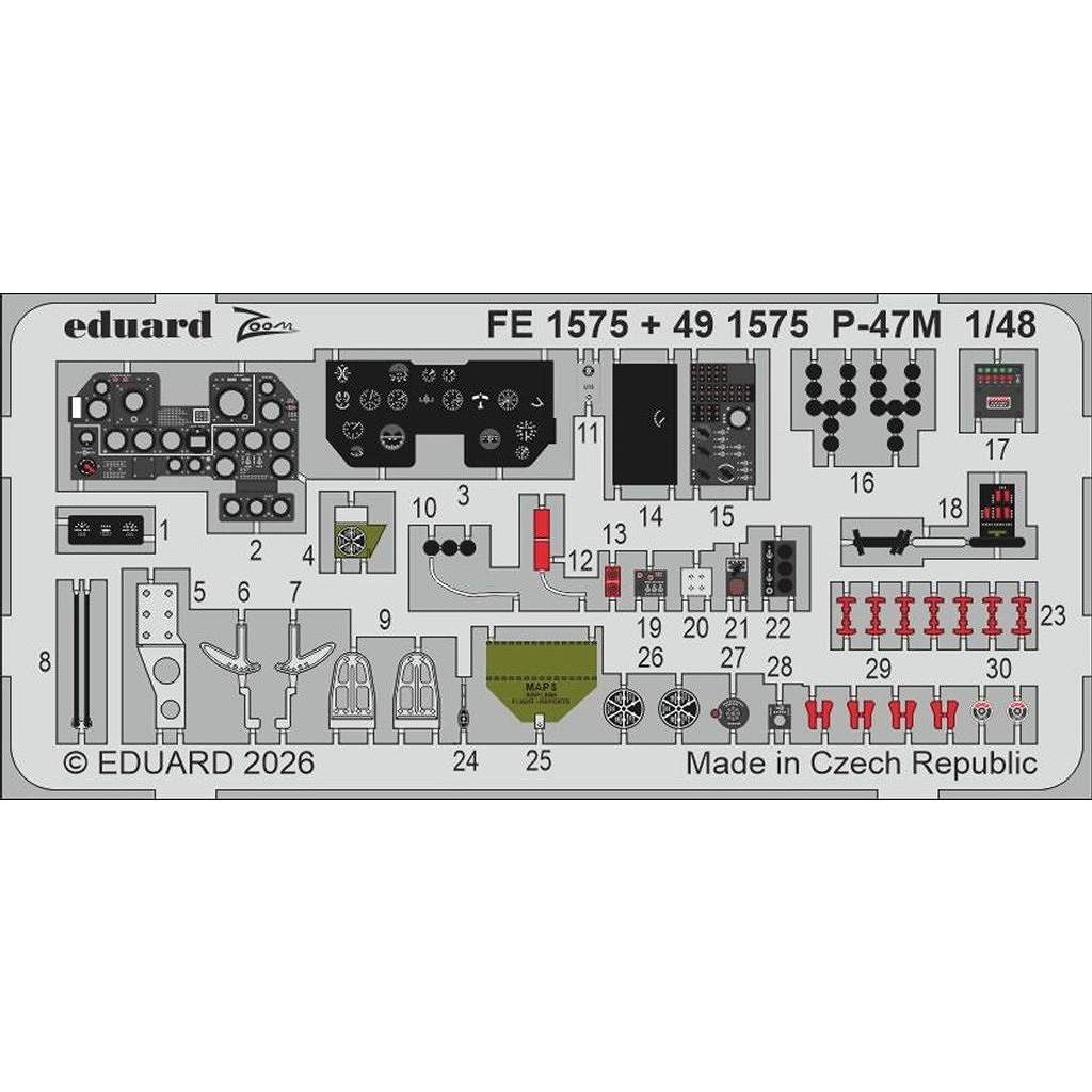 �ڿ����ʡ�FE1575 1/48 ��ѥ֥�å� P-47M ��������ܥ�� �����२�å��󥰥ѡ��� (�ߥ˥�������)