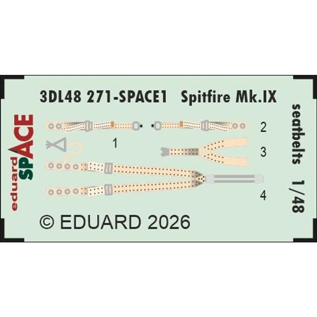 3DL48271 1/48 �����ѡ��ޥ�� ���ԥåȥե����� Mk.IX �����ȥ٥��3D�ǥ����� (����)