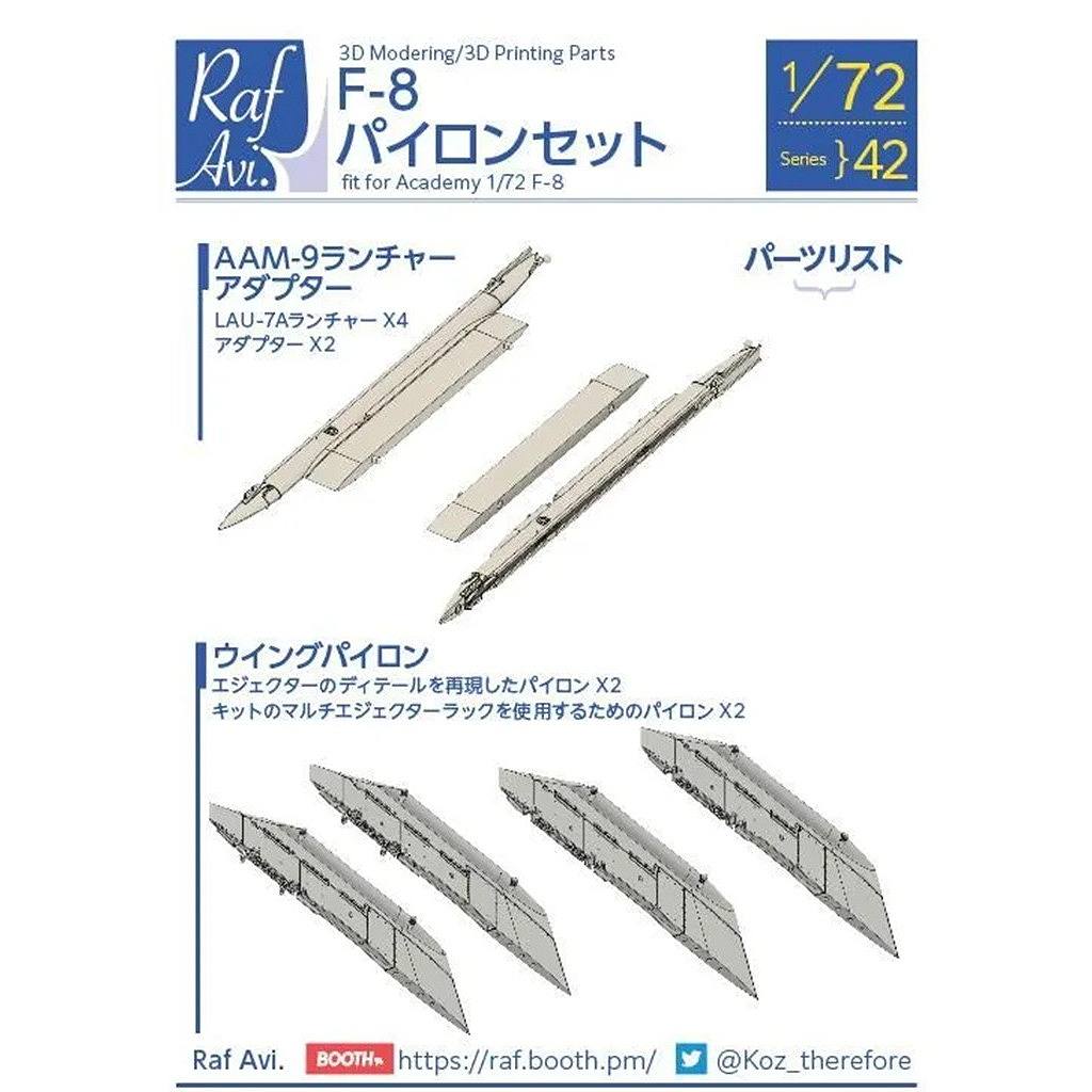�ڿ����ʡ�Raf Avi.7242)1/72 F-8E/J ���륻������ �ѥ����󥻥åȡʥ����ǥߡ��ѡ�
