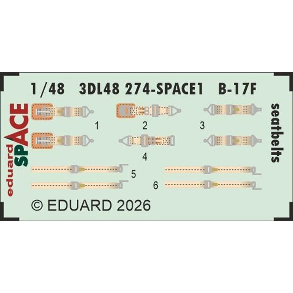 �ڿ����ʡ�3DL48274 1/48 B-17F ���ڡ�������3D�ǥ����� w/���å��󥰥ѡ��ĥ��å� (��٥���)