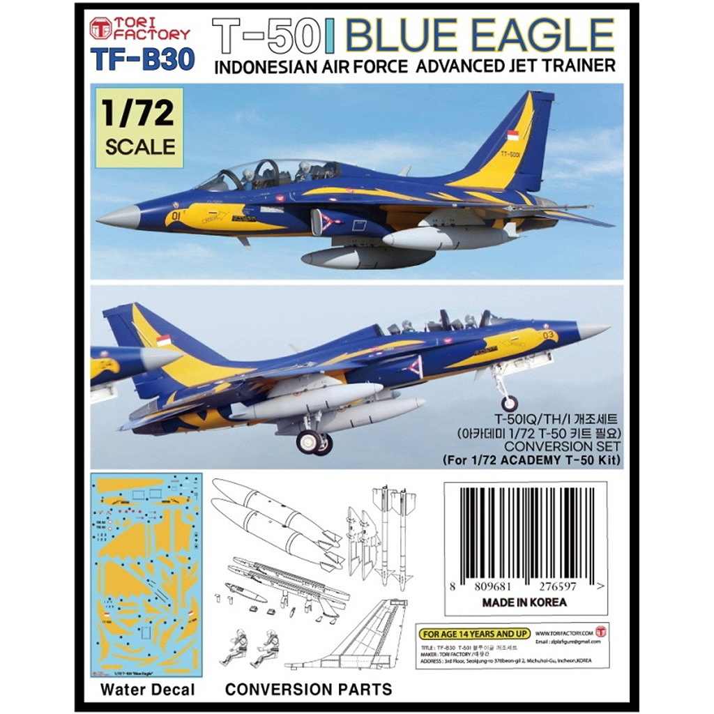 TF-B30 1/72 現用 インドネシア T-50Iブルーイーグルス デカール