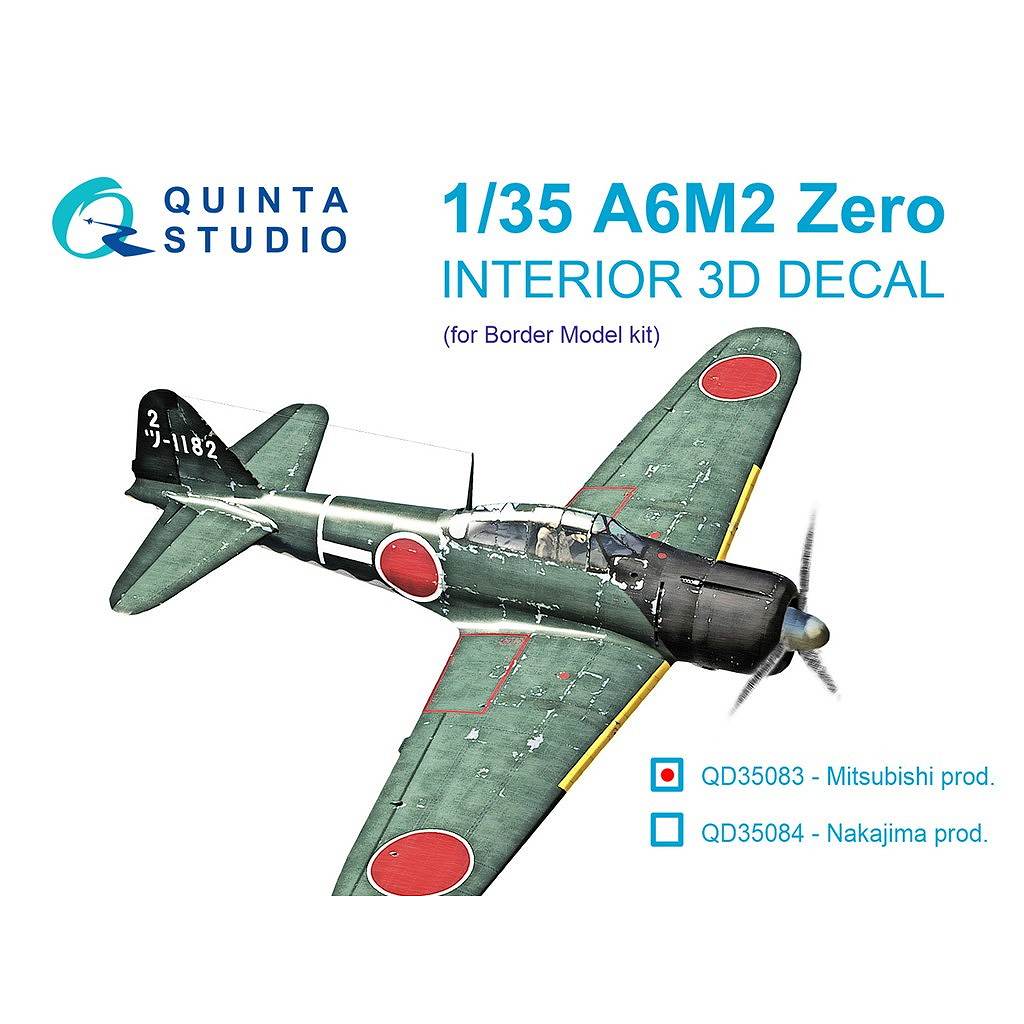�ڿ����ʡ�QD35083 1/35 ��ɩ A6M2 �����Ͼ���Ʈ�� ��췿 ��ɩ������ �������顼3D�ǥ�����(�ܡ�������ǥ���)