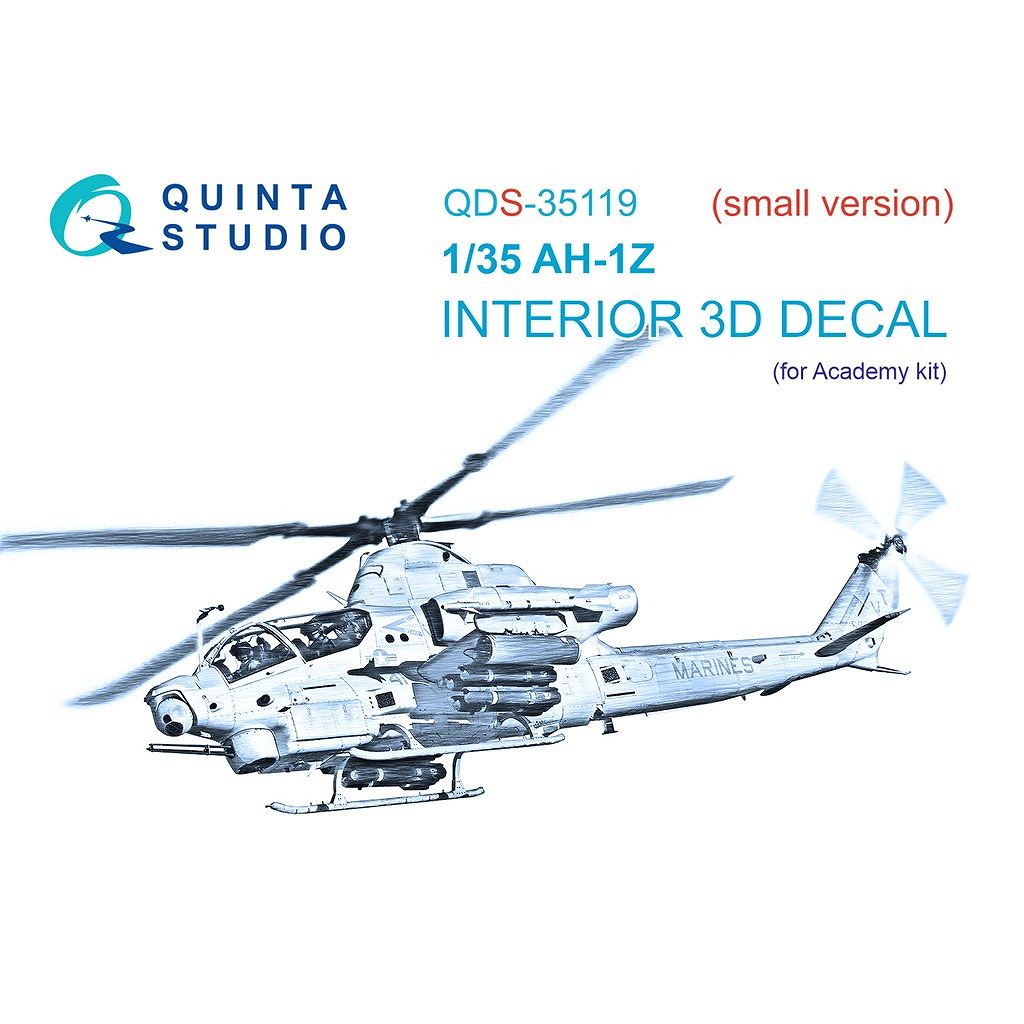 �ں����١�QDS-35119 1/35 �٥� AH-1Z �������ѡ� �������顼3D�ǥ����� (�����ǥߡ���) (���⡼��С������)