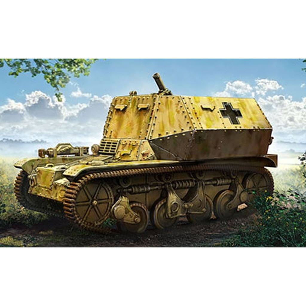 新製品】72124 独 8cm迫撃砲34型自走砲 AMR35(f)軽戦車車体改造 | FTF