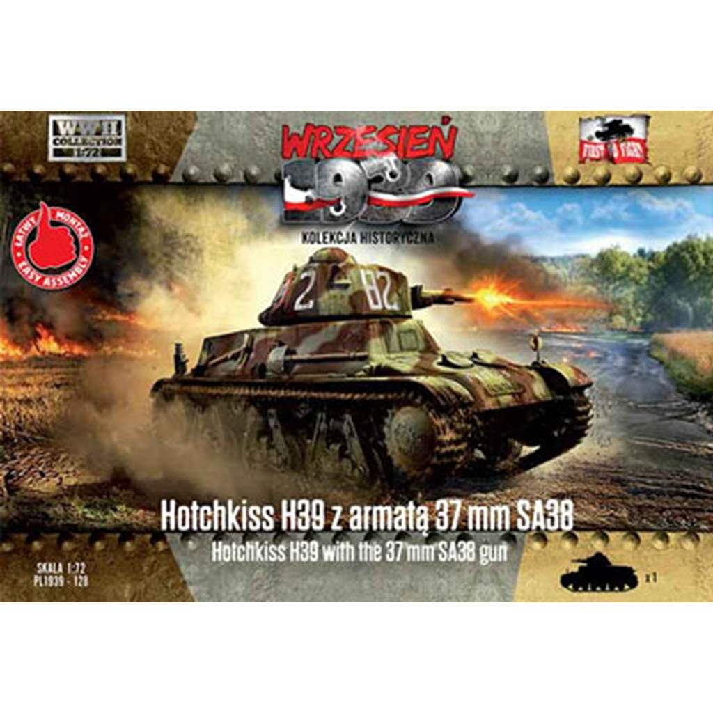 新製品】72128 仏 オチキスH-39軽戦車・37mmSA38搭載型 | FTF FIRST TO