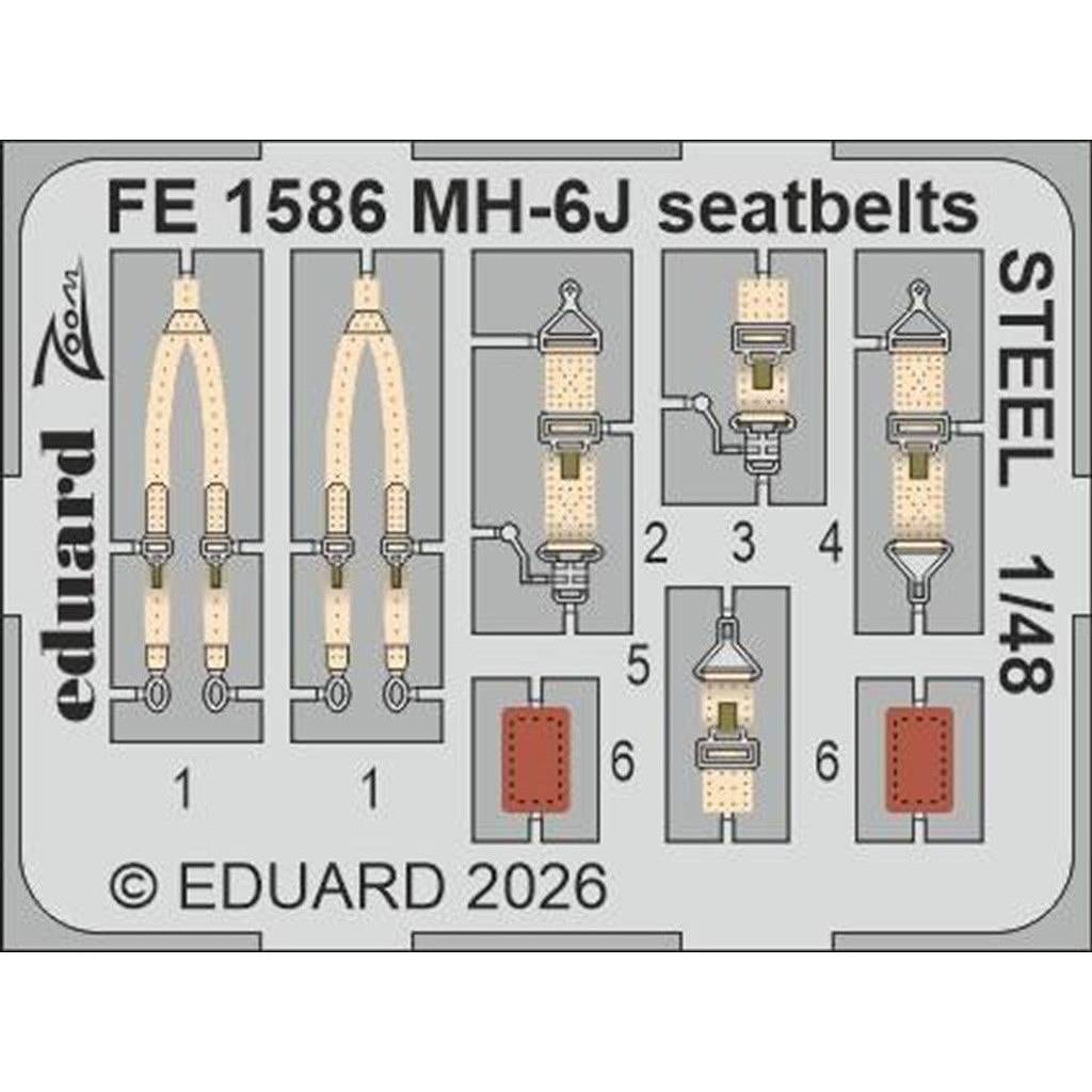 �ڿ����ʡ�FE1586 ������ 1/48 MH-6J �����ȥ٥�� (���ƥ�쥹��) (ICM��)