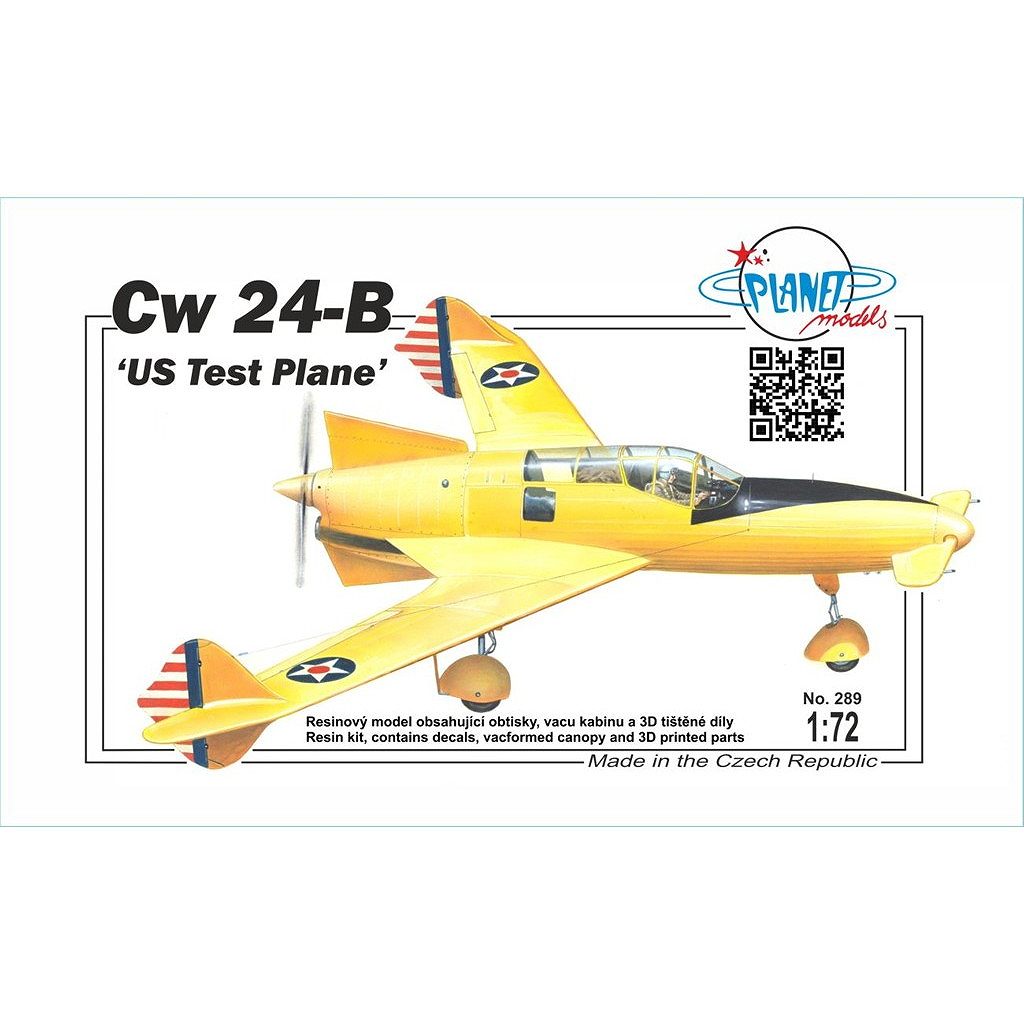 新製品】72289 1/72 カーチス・ライト Cw 24-B 試作先尾翼機
