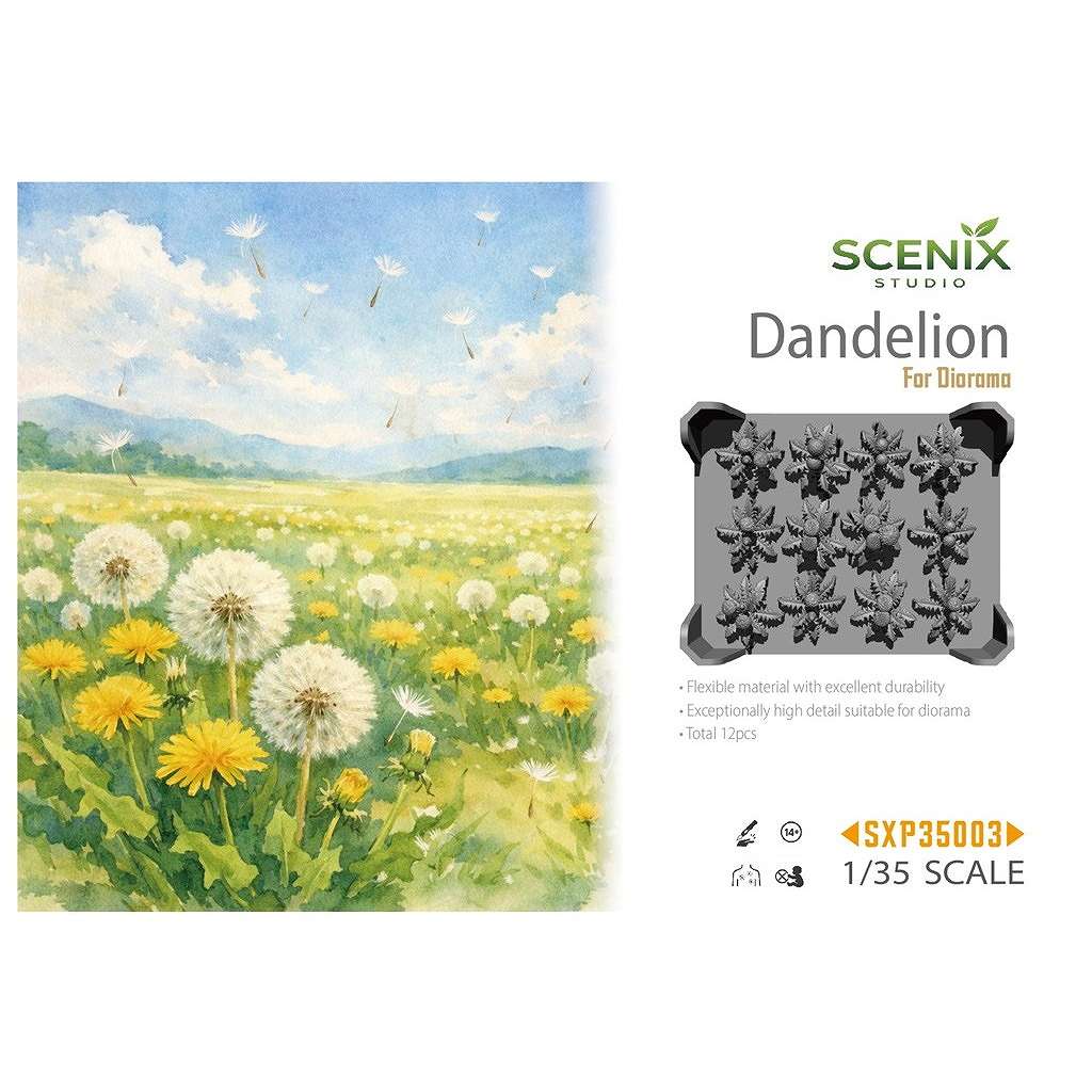 新製品】SCENIX Studio SXP35003 1/35 ジオラマアクセサリー タンポポ