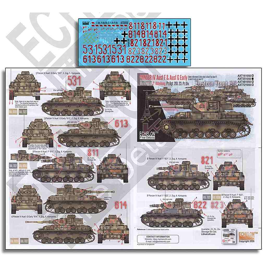 AXT351050 1/35 WWII �ɥ��� ��23���û�����2�����IV�����F��&G�����������