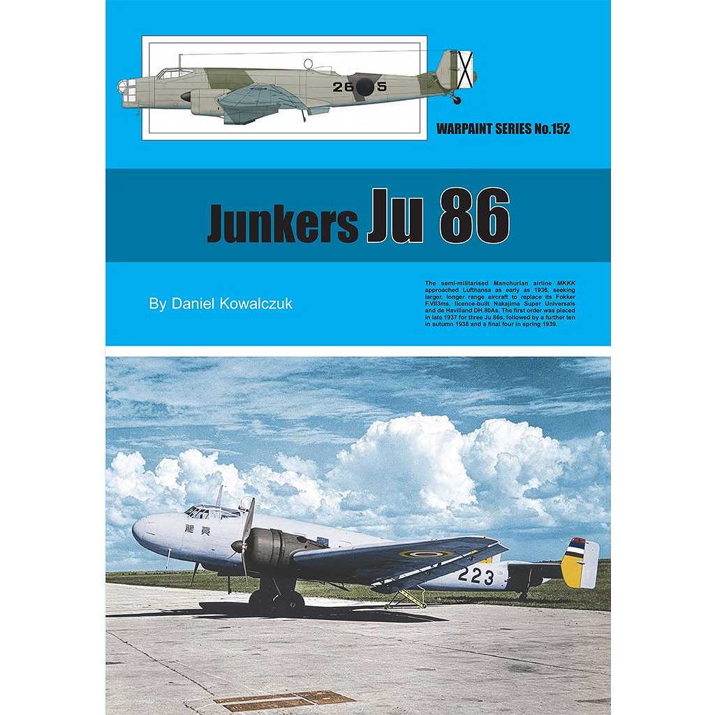 新製品】No.152 ユンカース Ju86 | ウォーペイント WARPAINT | 書籍