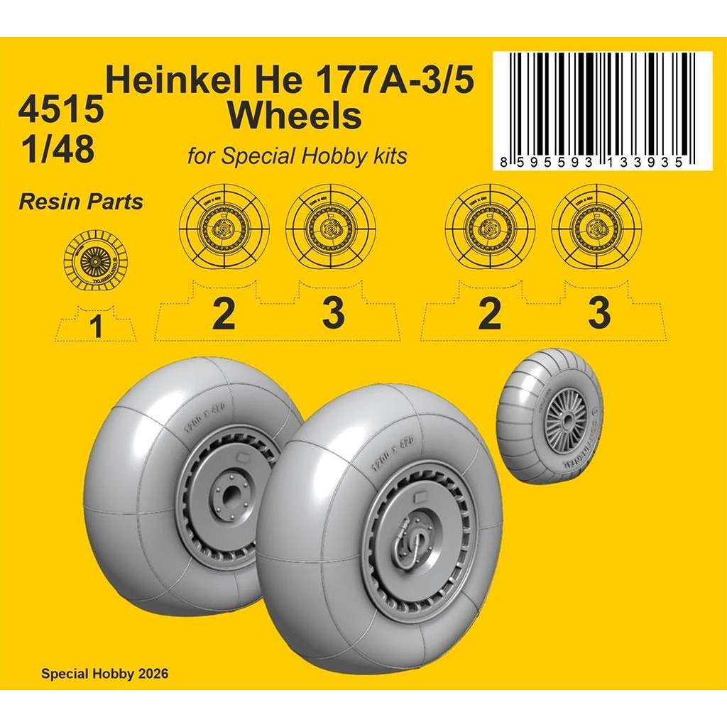 新製品】4515 1/48 ハインケル He177A-3/5 自重変形ホイール