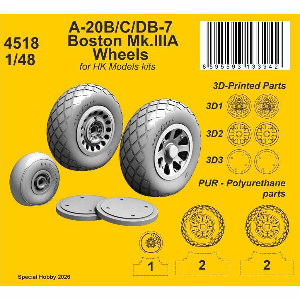 �ڿ����ʡ�4518 1/48 A-20B/C/DB-7 �ܥ��ȥ� Mk.IIIA �����ѷ��ۥ����� (HK��ǥ���)