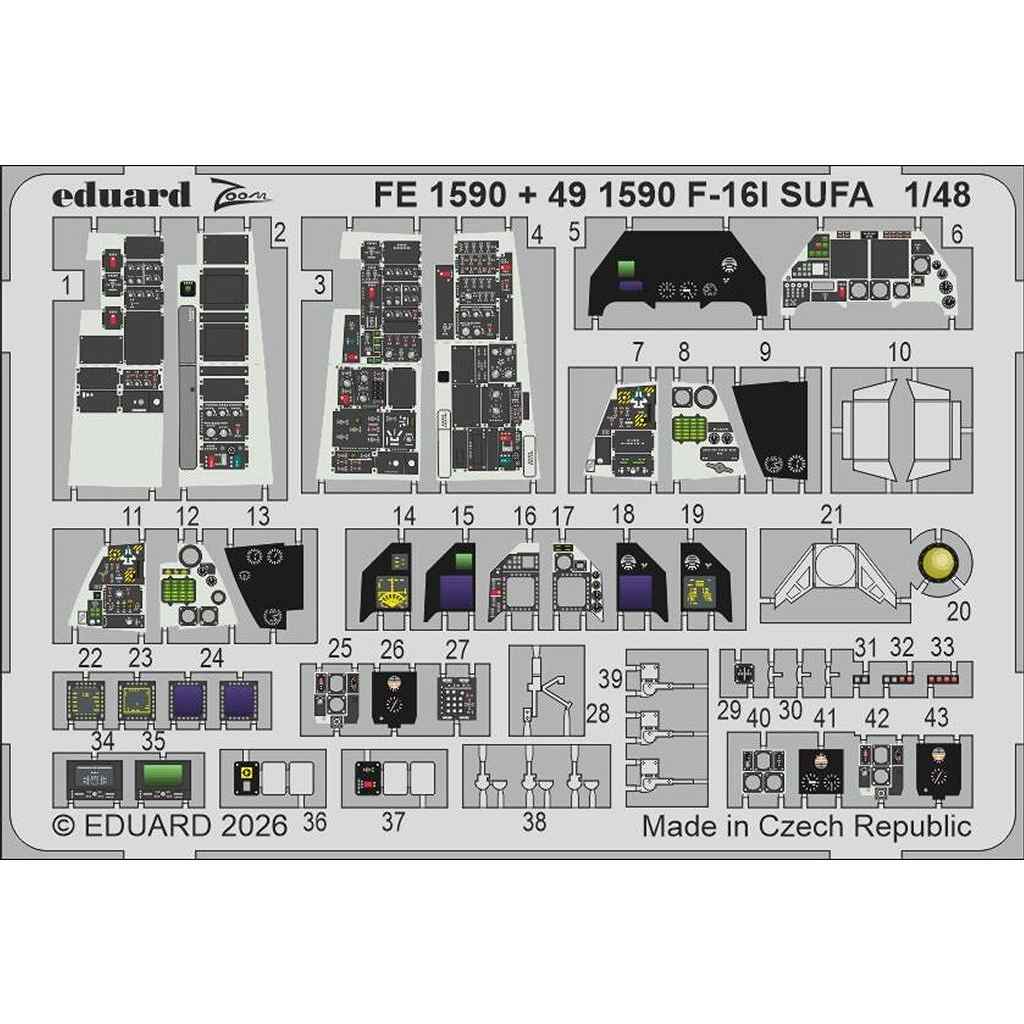 FE1590 ������ 1/48 F-16I �����ե� ���å��󥰥ѡ���(���ͥƥ��å����������)