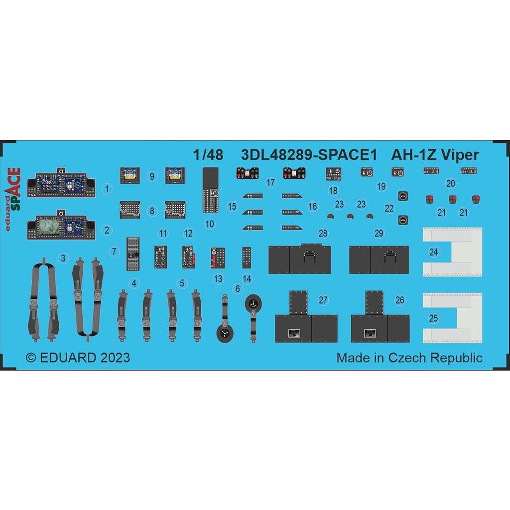 �ڿ����ʡ�3DL48289 1/48 �٥� AH-1Z �������ѡ� ���ڡ�������3D�ǥ����� w/���å��󥰥ѡ��ĥ��å� (�ۥӡ�2000��)
