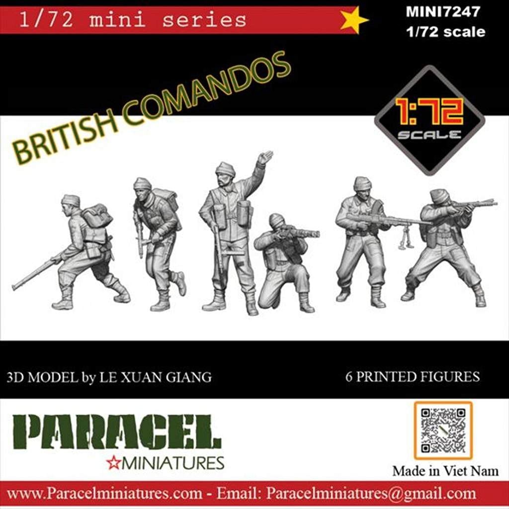 �ڿ����ʡ�MINI7247 1/72 WWII �����ꥹ ���ޥ�����⥻�å�(6����)