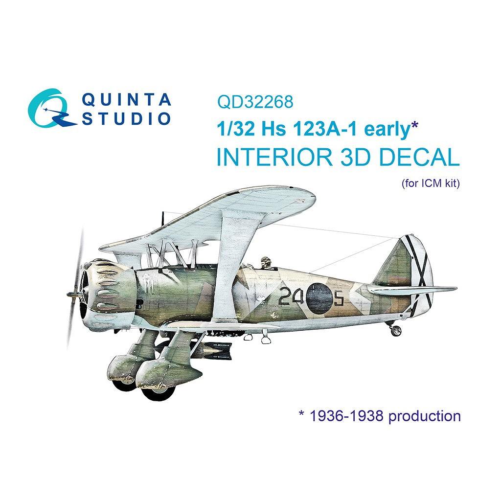 �ڿ����ʡ�QD32268 1/32 �إ󥷥��� Hs123A-1 ����� �������顼3D�ǥ����� (ICM��)