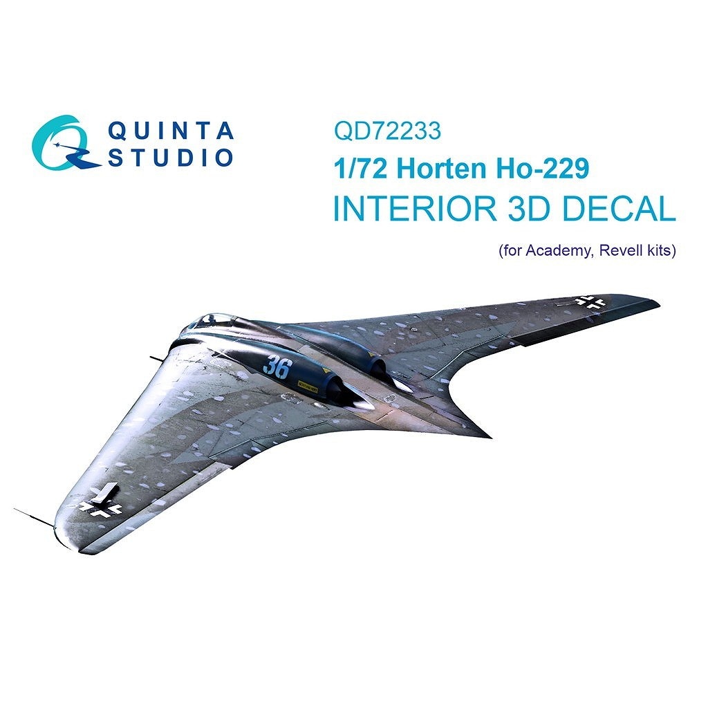�ڿ����ʡ�QD72233 1/72 �ۥ�ƥ� Ho229 �������顼3D�ǥ����� (�����ǥߡ���)