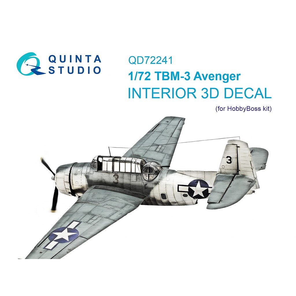 �ڿ����ʡ�QD72241 1/72 ����ޥ� TBM-3 �������󥸥㡼 �������顼3D�ǥ����� (�ۥӡ��ܥ���)