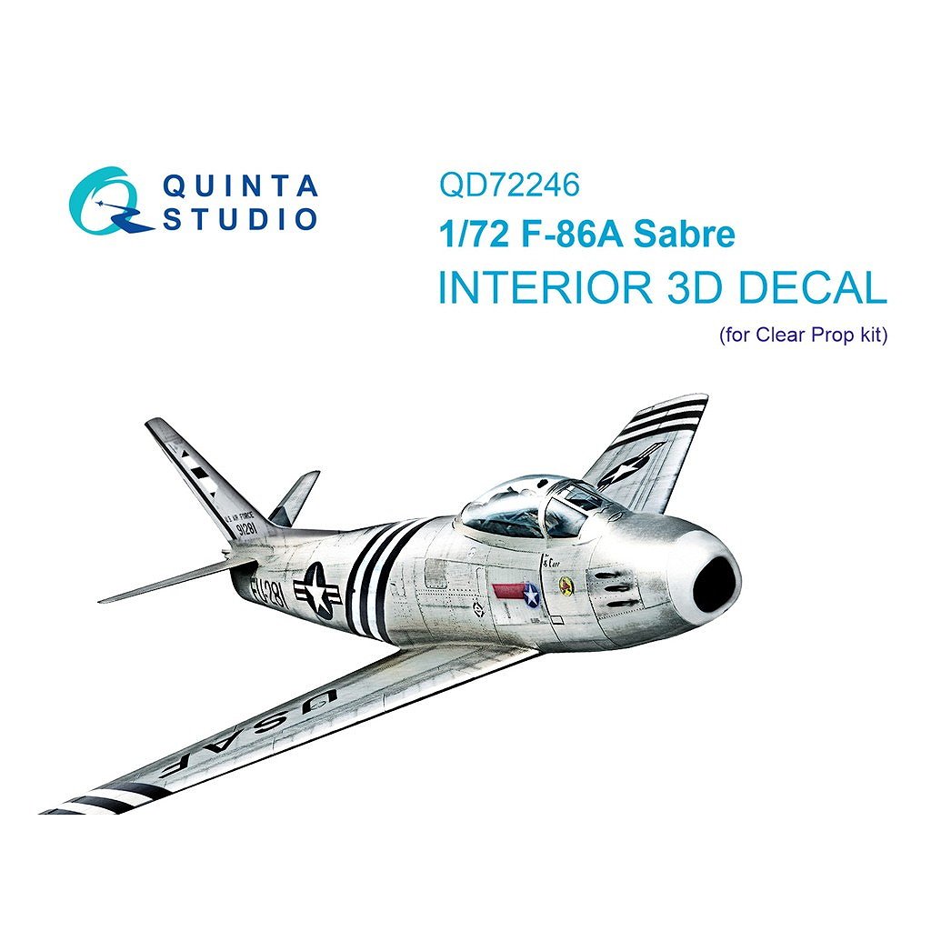新製品】QD72246 1/72ノースアメリカン F-86A セイバー 内装カラー3D