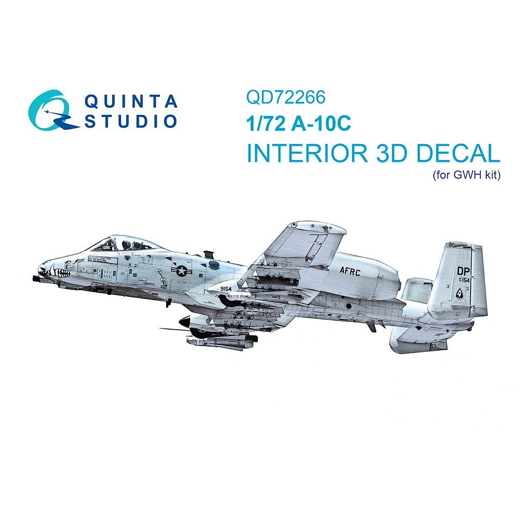QD72266 1/72 フェアチャイルド A-10C サンダーボルトII 内装カラー3D