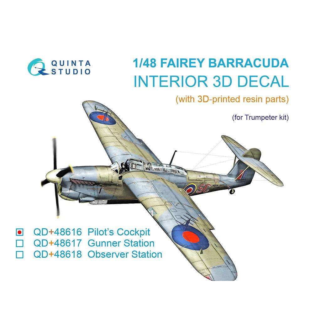 新製品】QD48651 1/48 ヴォート F-8J クルセイダー 内装カラー3D