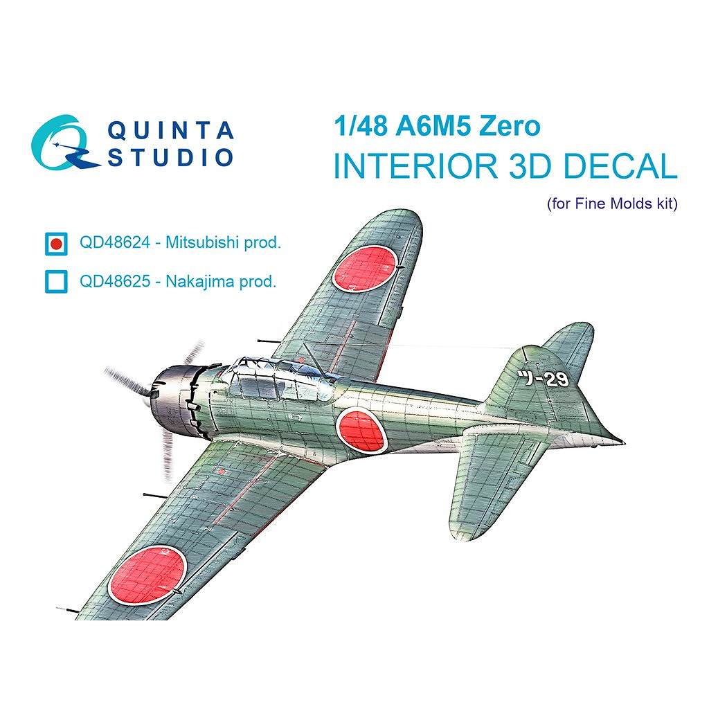 �ڿ����ʡ�QD48624 1/48 ��ɩ A6M5 �����Ͼ���Ʈ�� ���� ��ɩ�� �������顼3D�ǥ����� (�ե�����⡼�����)