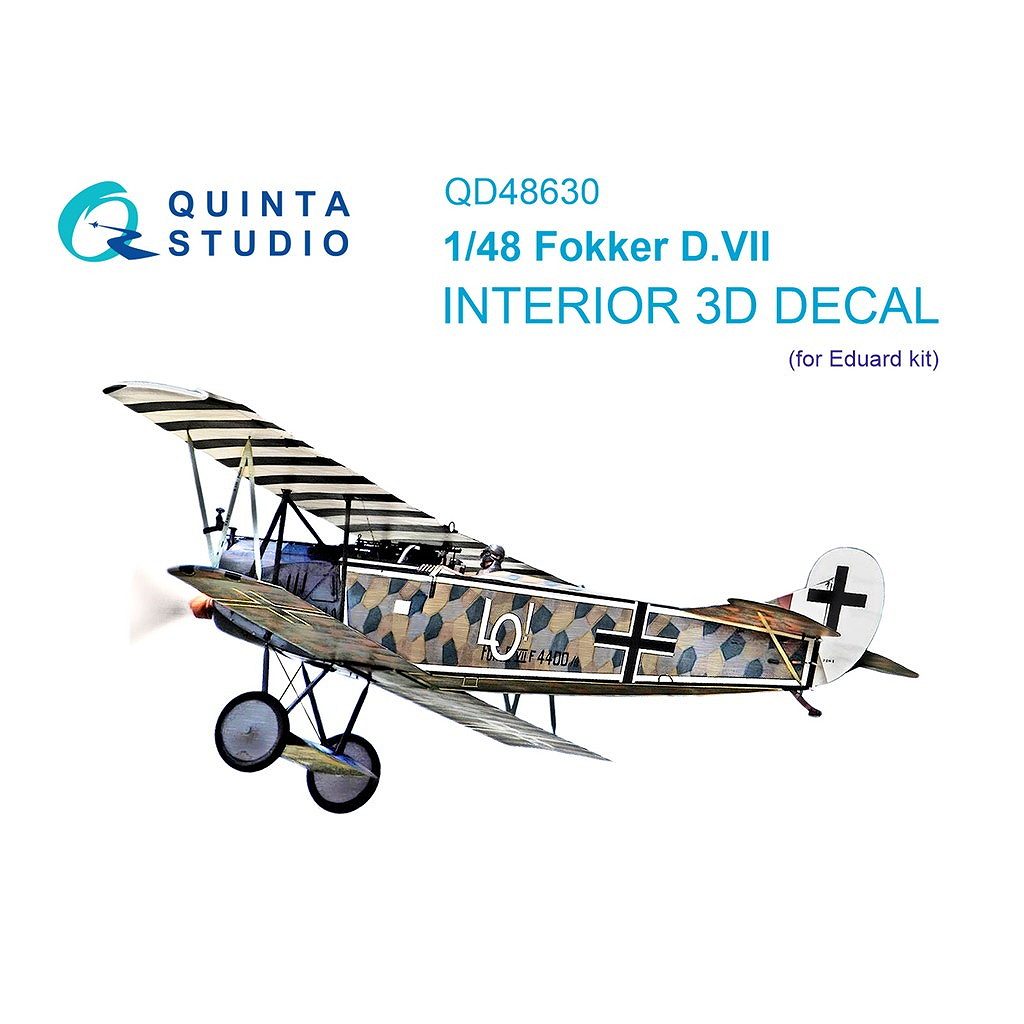 �ڿ����ʡ�QD48630 1/48 �ե��å��� D.VII �������顼3D�ǥ����� (���ǥ奢�����)