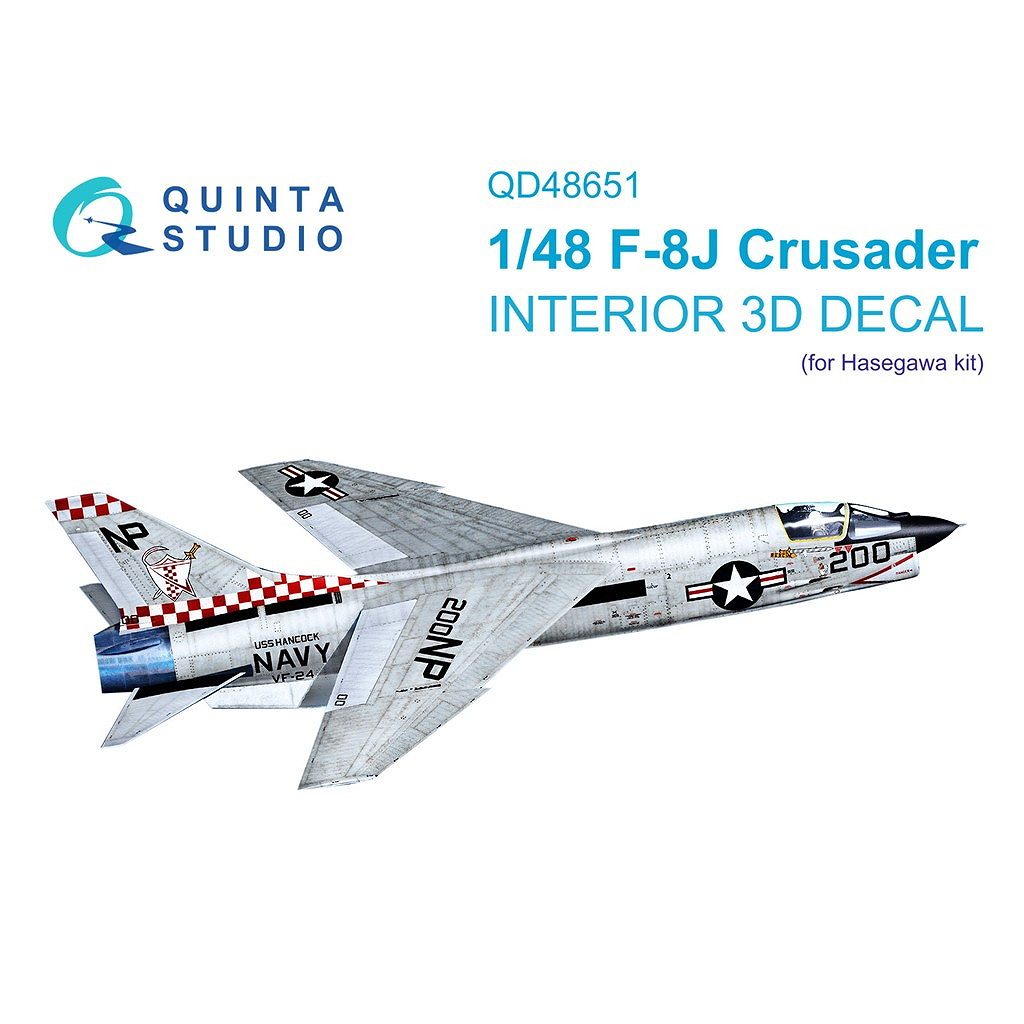 新製品】QD48651 1/48 ヴォート F-8J クルセイダー 内装カラー3D