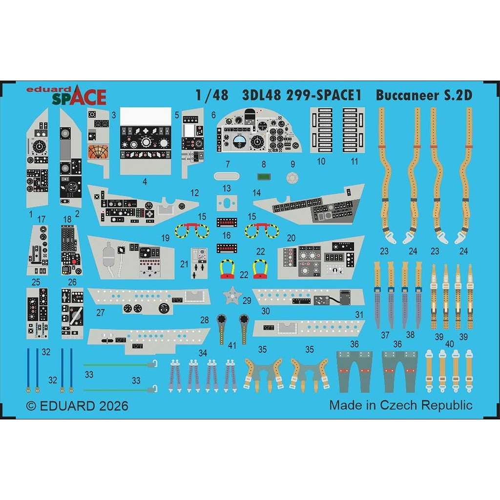 新製品】3DL48299)1/48 ブラックバーン バッカニア S.2D スペース内装