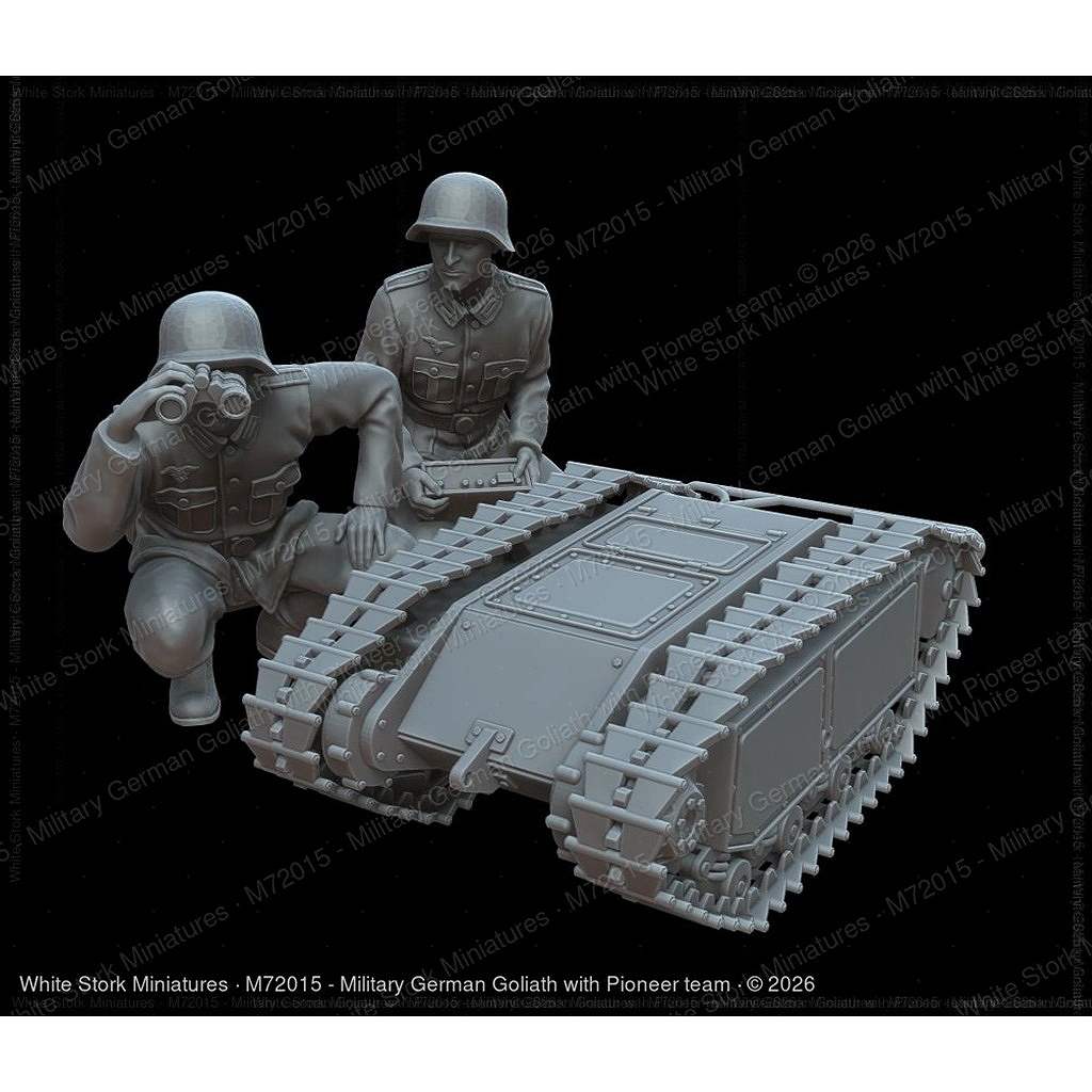 M72015 1/72 ドイツ軍 ゴリアテ操作工兵チーム(工兵フィギュア付き