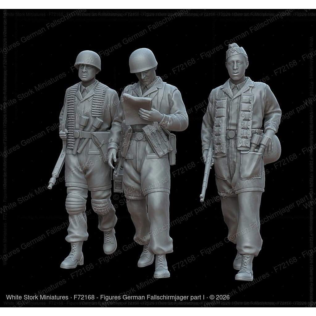 新製品】F72168 1/72 ドイツ空挺兵 Part 1（作戦を確認して前進、3体