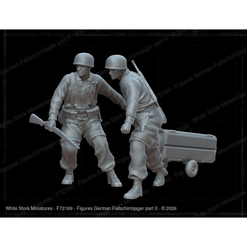 激レア　ドイツ帝国大型看板　NSV 新製品】F72169 1/72 ドイツ空挺兵 Part 2（補給コンテナを運ぶ、2体