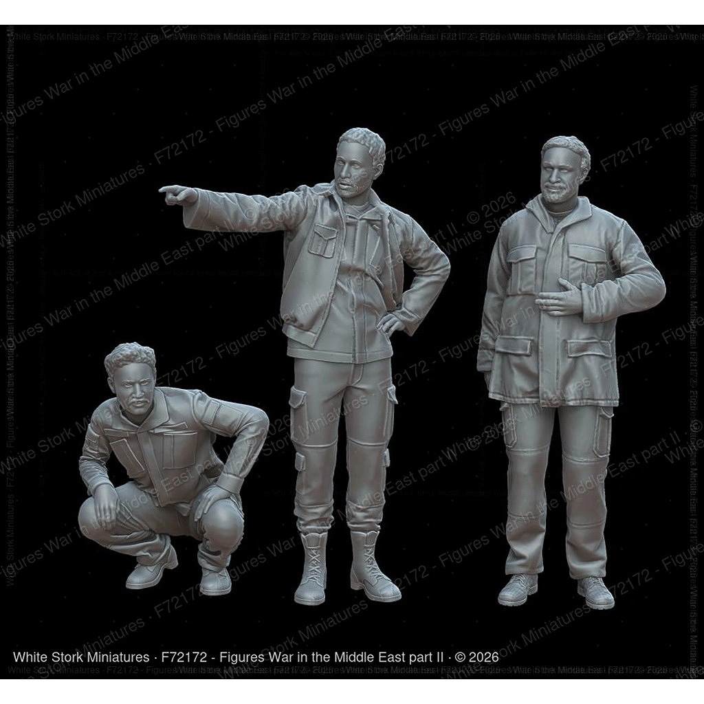 新製品】F72172 1/72 中東戦争 Part 2（3体） 【ネコポス規格外