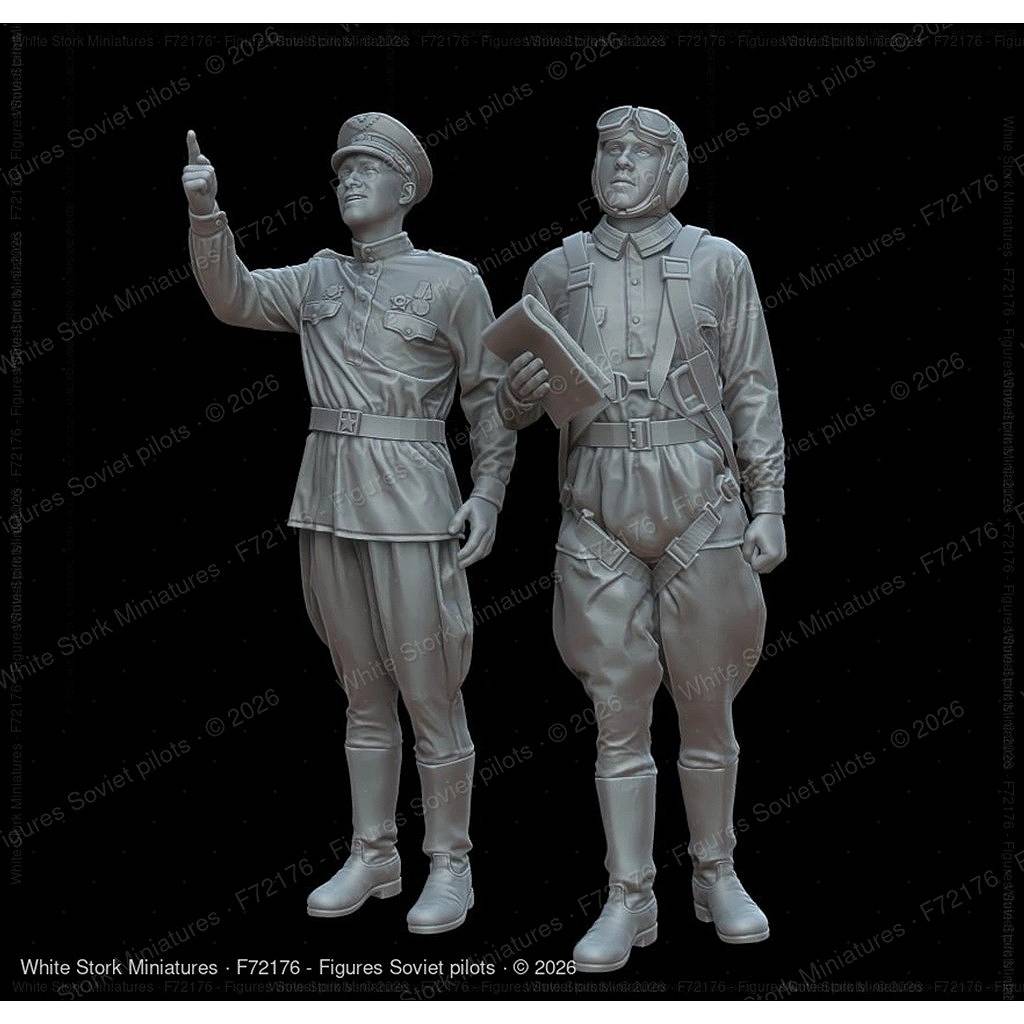 新製品】F72176 1/72 ソ連軍パイロット（2体） 【ネコポス規格外