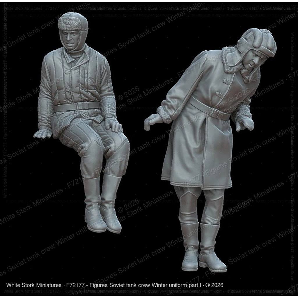 【希少・ソ連国防省支給品】ボストーク コマンドルスキー 戦車 コンパスベルト 新製品】F72177 1/72 冬季装備のソ連戦車兵 Part 1（2体） 【ネコポス