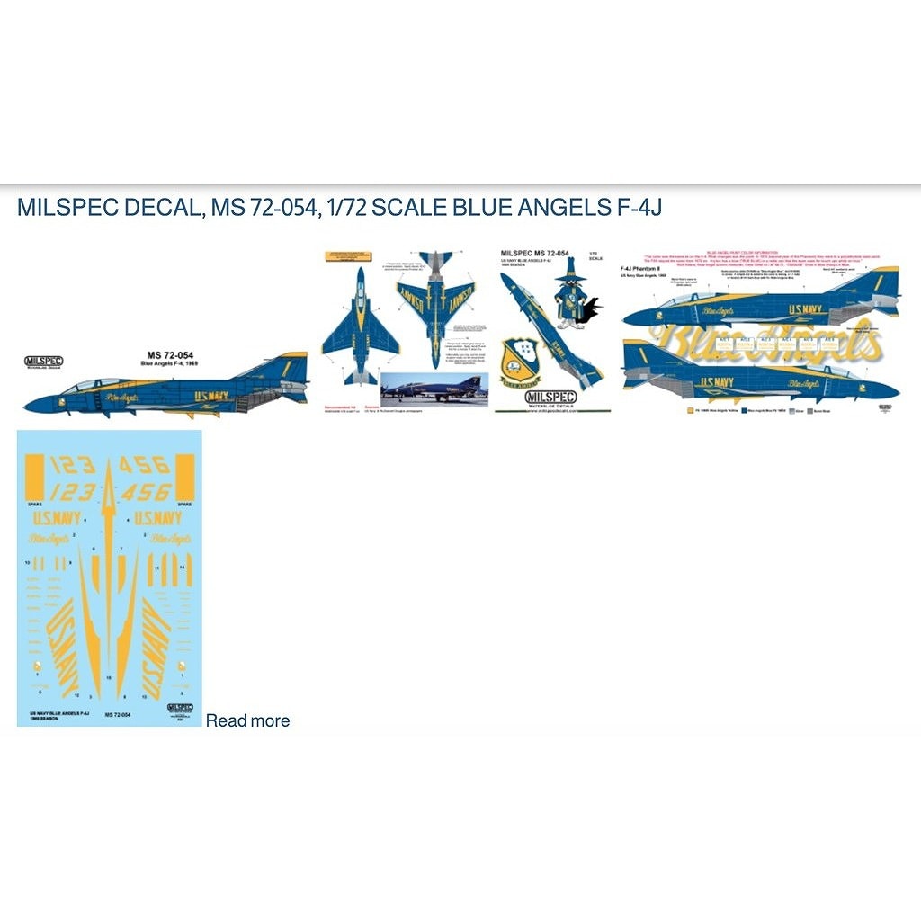 新製品】72-054 1/72 米海軍 ブルーエンジェルス マクドネル・ダグラス