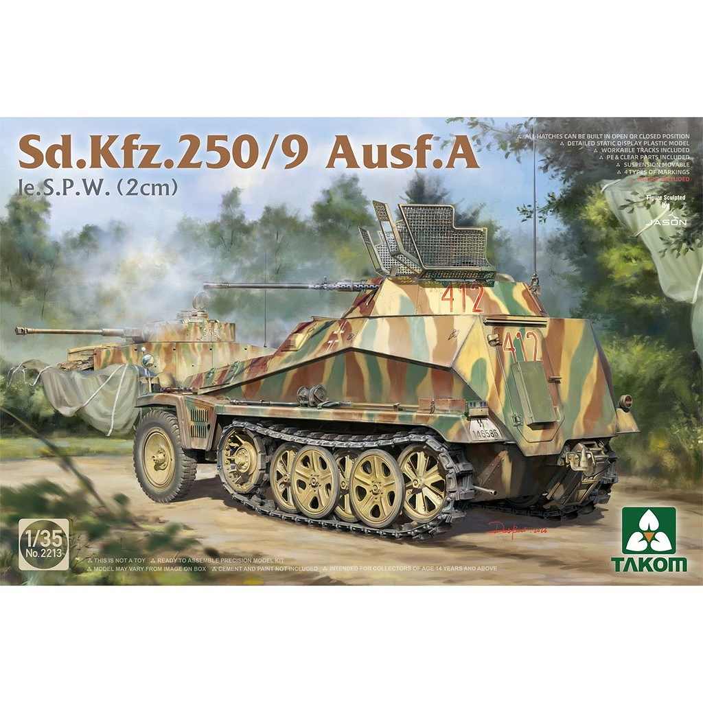 �ڿ����ʡ�2213 1/35 Sd.Kfz.250/9 A�� Ie.S.P.W. (2cm)