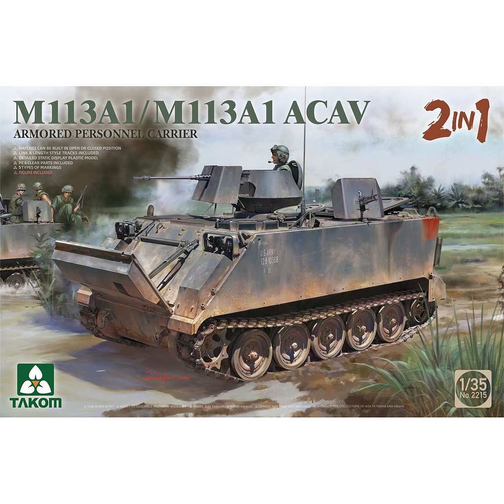 ��ͽ��������2215 1/35 M113A1/M113A1 ACAV ����ʼ��͢����/���õ�ʼ��Ʈ�� 2in1