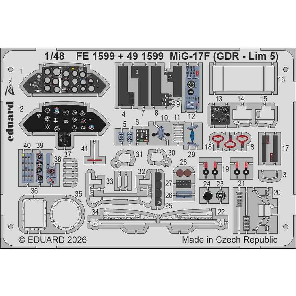 �ڿ����ʡ�FE1599 ������ 1/48 MiG-17F (��ɥ��ķ�����/Lim-5) �����२�å��󥰥ѡ��� (���ͥƥ��å���)