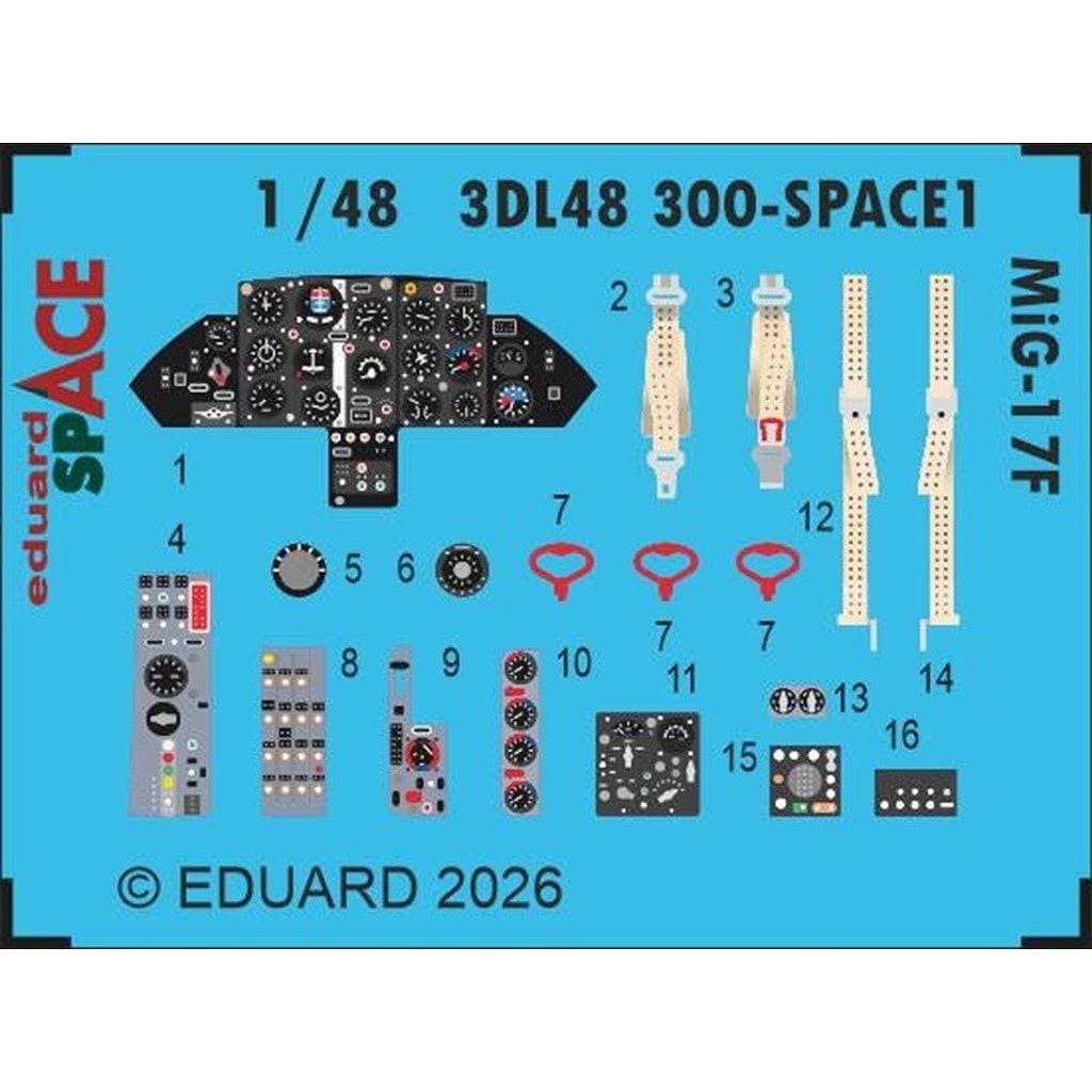 �ڿ����ʡ�3DL48300 1/48 MiG-17F ���ڡ�������3D�ǥ����� w/���å��󥰥ѡ��ĥ��å� (���ͥƥ��å���)