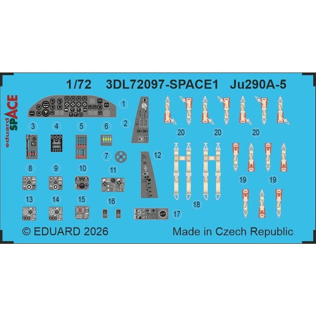 �ڿ����ʡ�3DL72097 1/72 Ju290A-5 ���ڡ�������3D�ǥ����� w/���å��󥰥ѡ��ĥ��å� (��٥���)