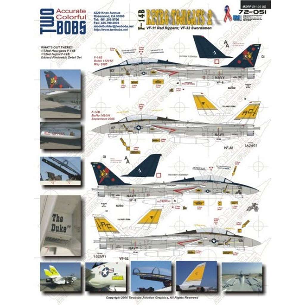 72051 F-14B ��ȥ��ȥ७��å�2 VF-11 VF-32 �ϥ�������