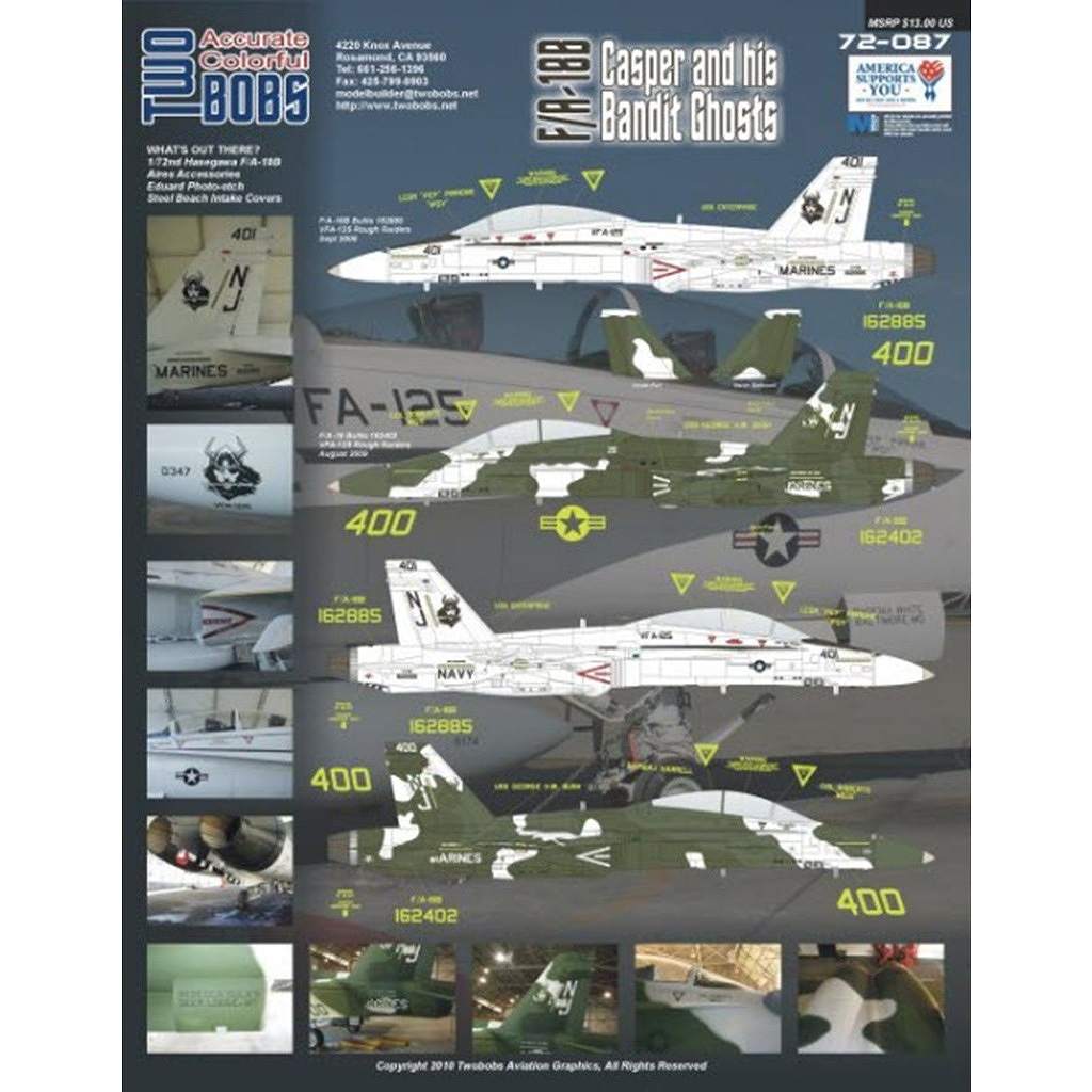 72087 F/A-18B Casper and his Bandit Ghosts